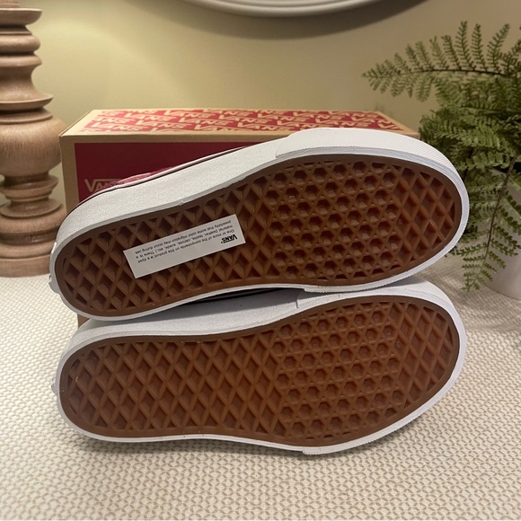 VANS WARD Platform. Plaid Mix Port. Maroon Size 5.5 - Picture 3 of 4